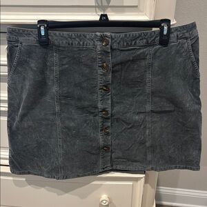 Maurices Gray Mini Skirt Casual Work